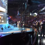 Główna scena, na którą wchodzili zawodnicy przed grami.